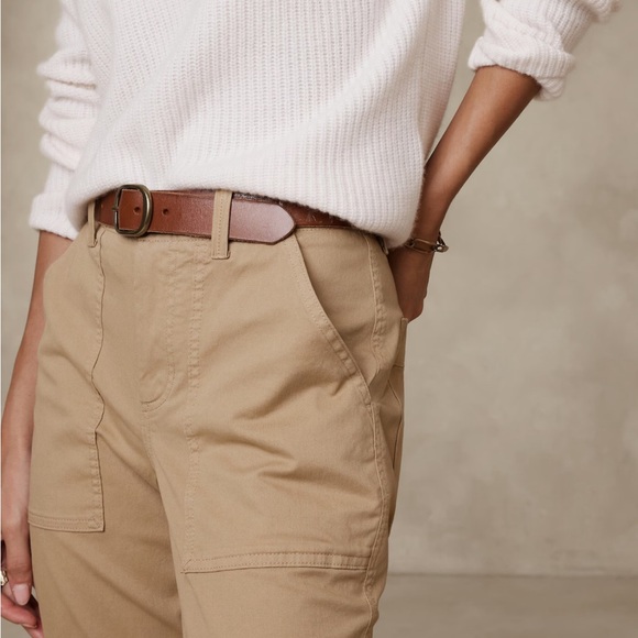 MID-RISE SLIM CARGO PANT - Picture 4 of 5